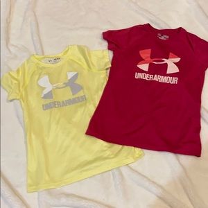 Lot of 2 Under Armour Athletic. Fun colors.
